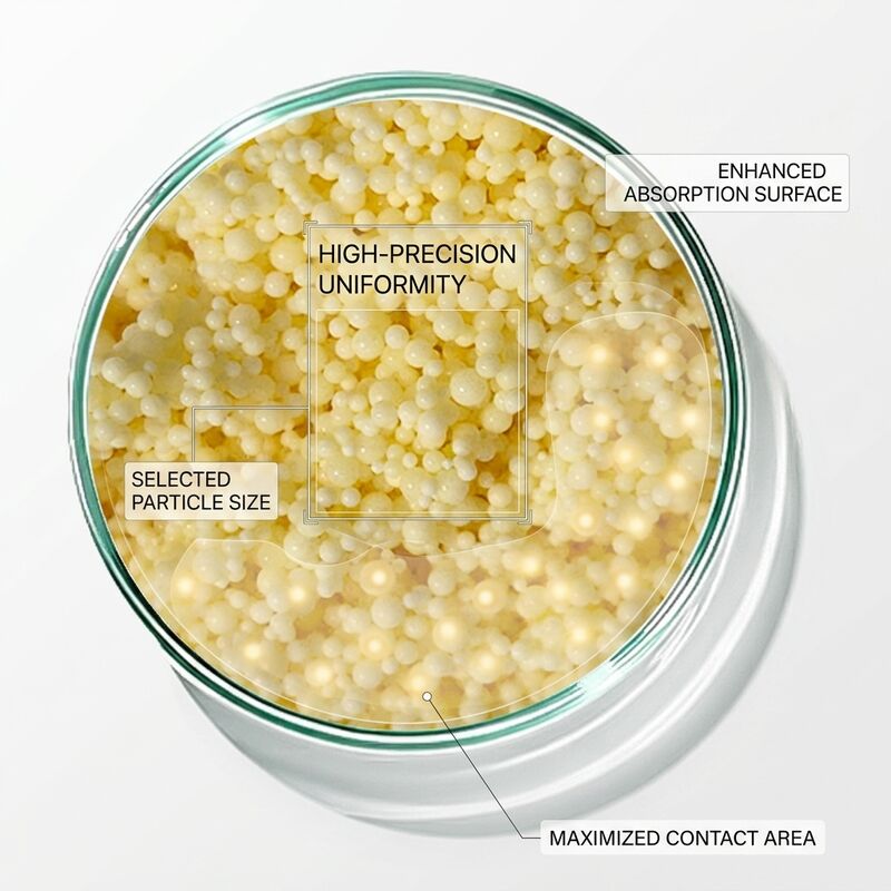 Resina a scambio anionico a base forte che offre elevata capacità di scambio per sistemi di trattamento delle acque industriali